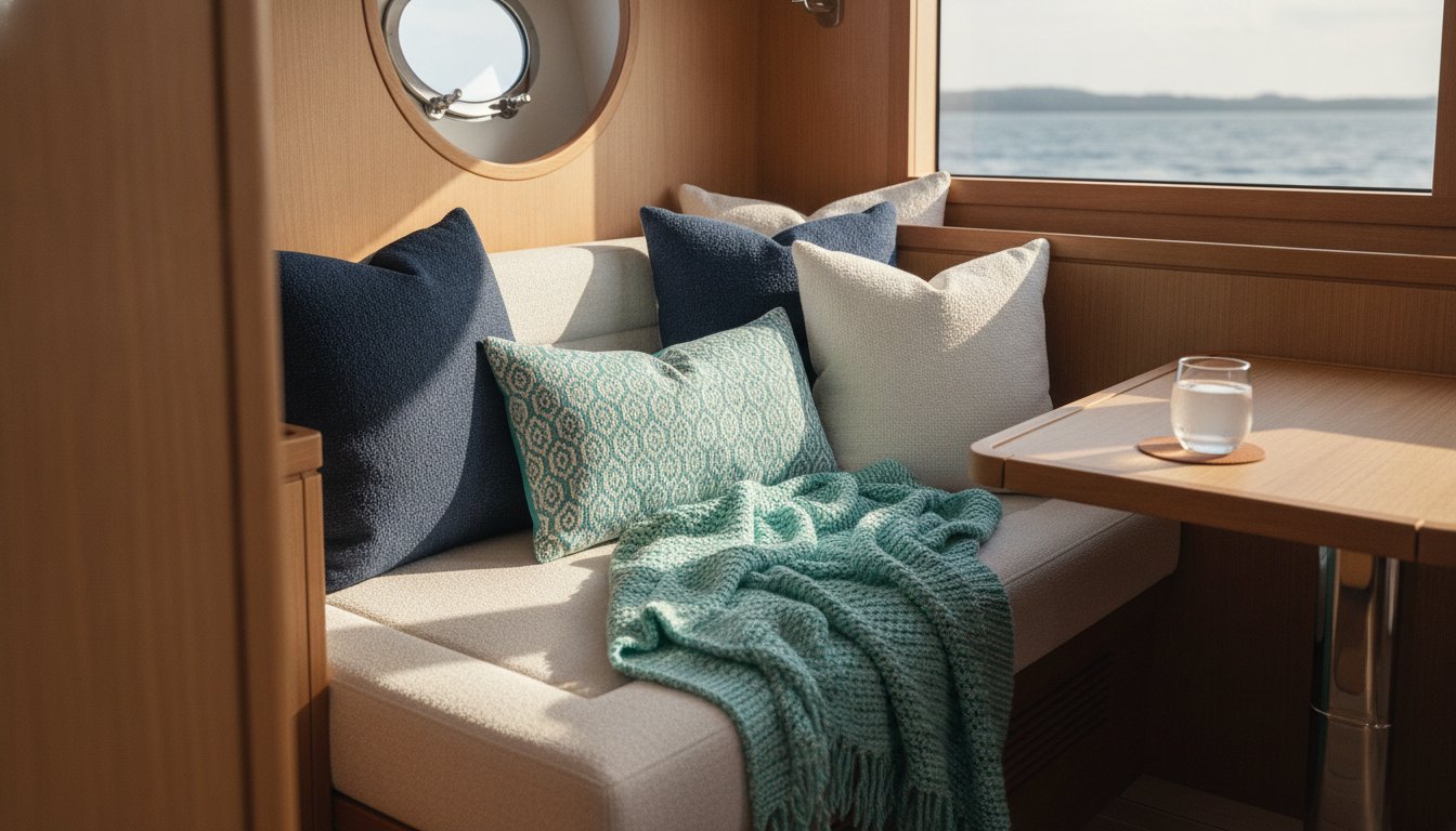 Maritime Heimtextilien für Boote: Dein Leitfaden für Stil und Komfort unter Deck