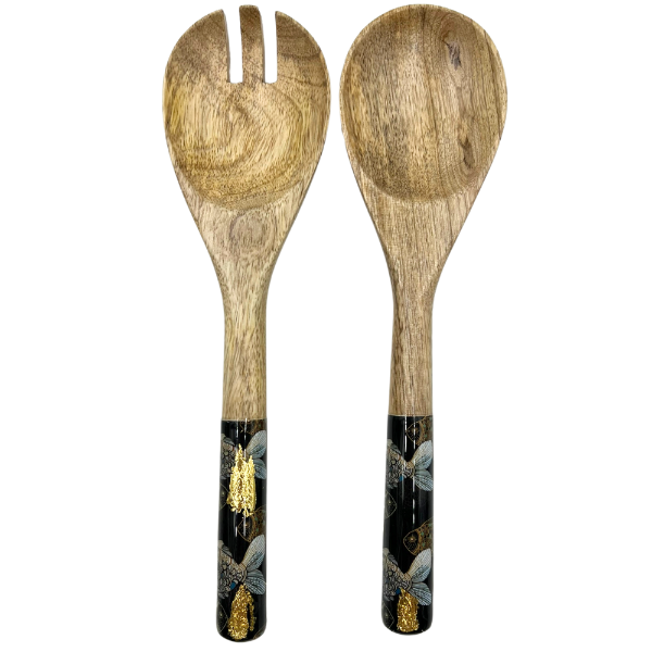 Mangoholz Schale "golden Fish"