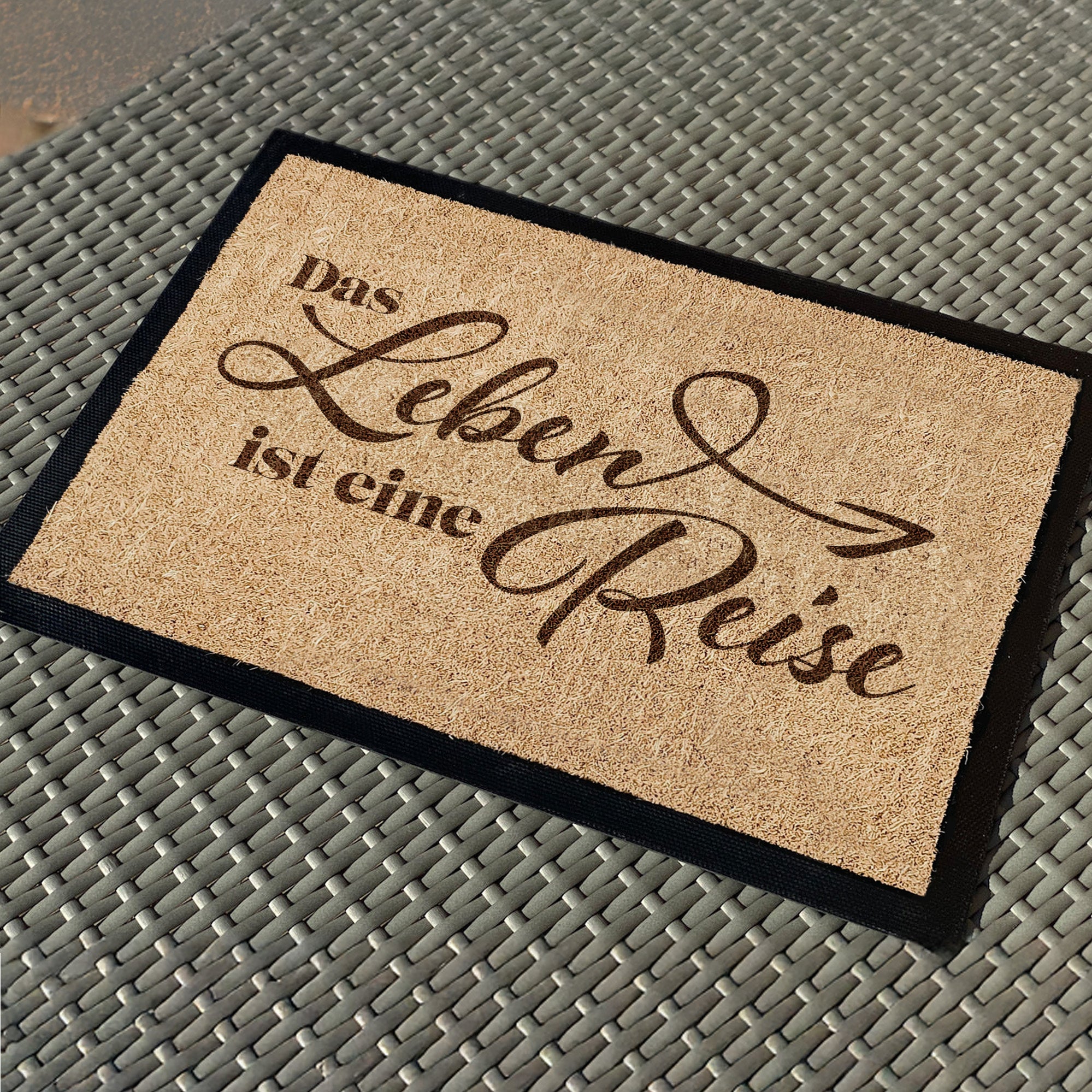 Camping Fussmatte "Das Leben ist eine Reise"