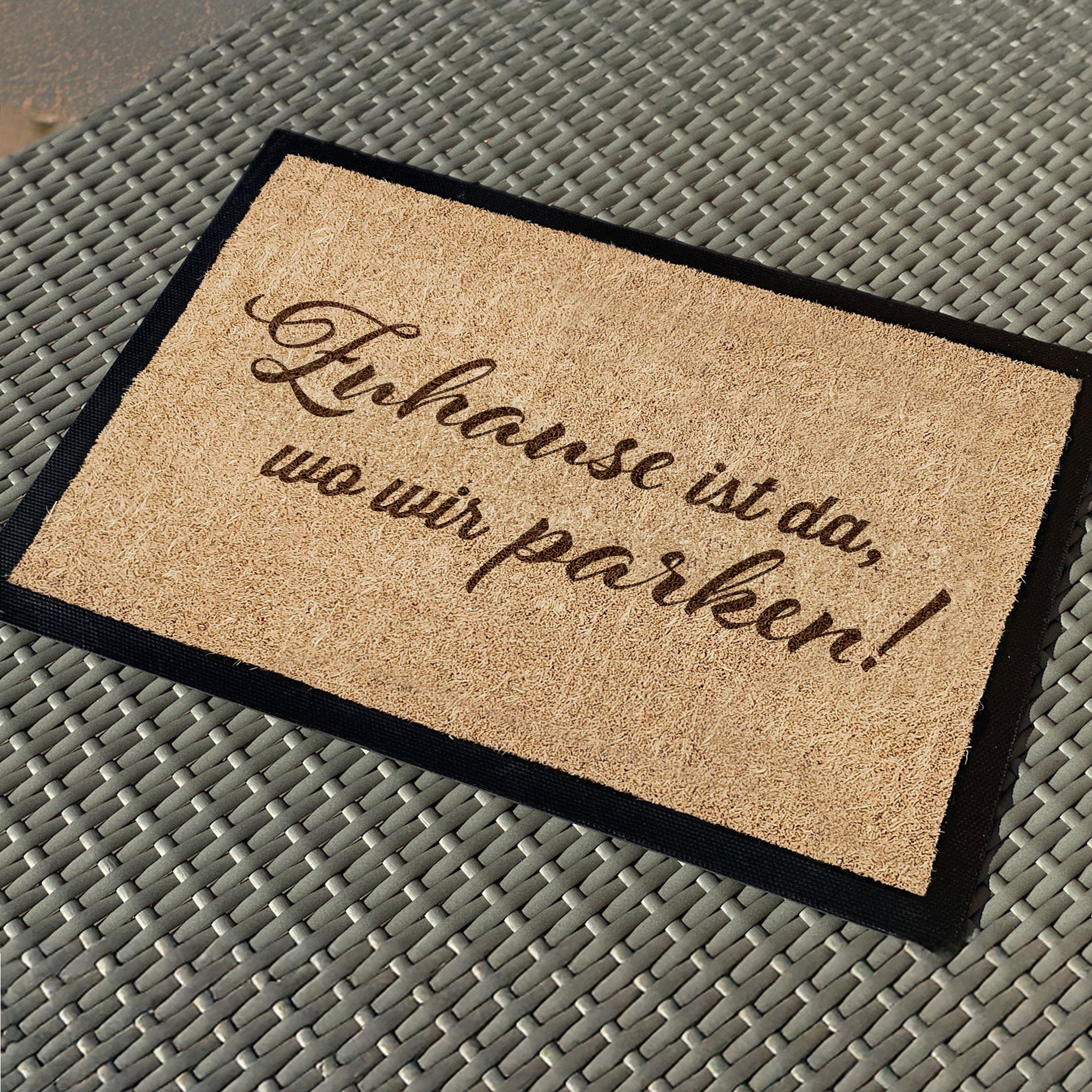 Camping Fussmatte "Zuhause ist, wo wir parken"