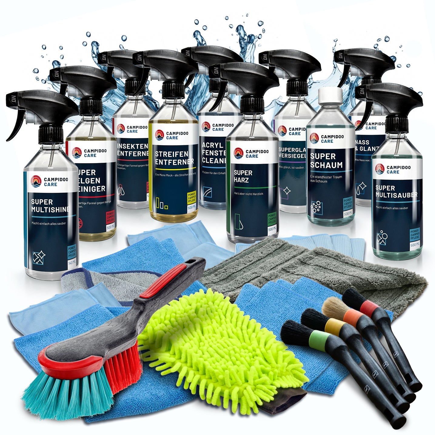 campidoo Care - 21-teiliges Komplettpflege Set