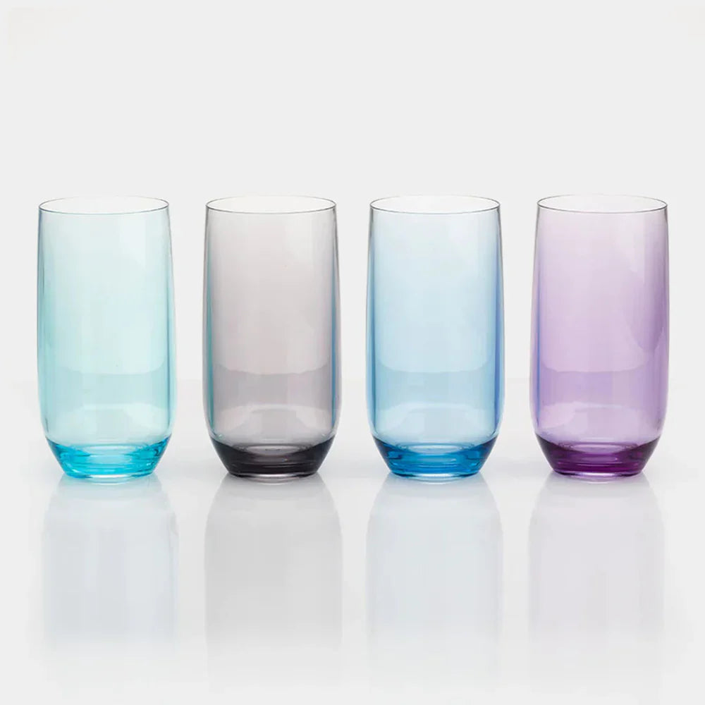 Trinkgläser MOONSTONE 4er Set Acryl 450 ml
