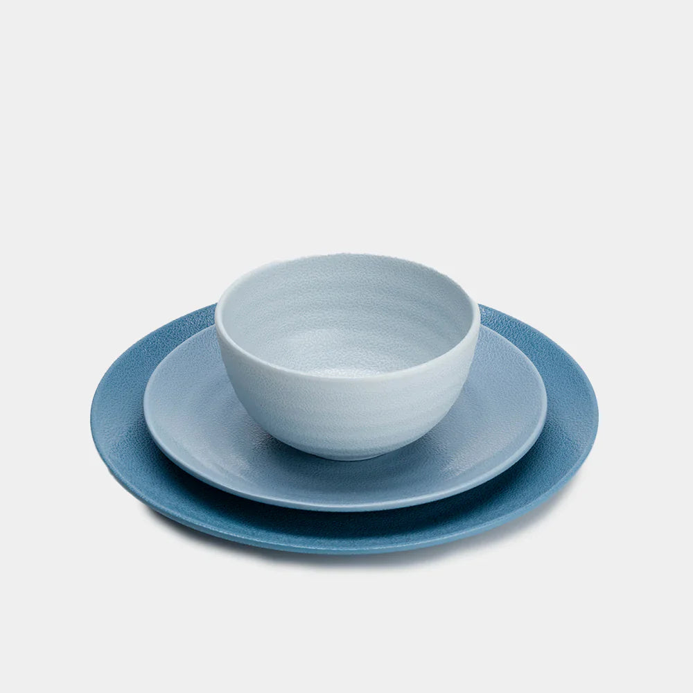 Melamin Geschirr-Set SHADES OF BLUE