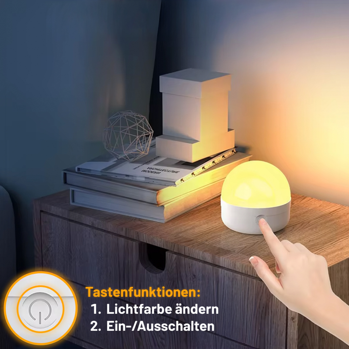 Magnetische LED-Lampe mit Fernbedienung