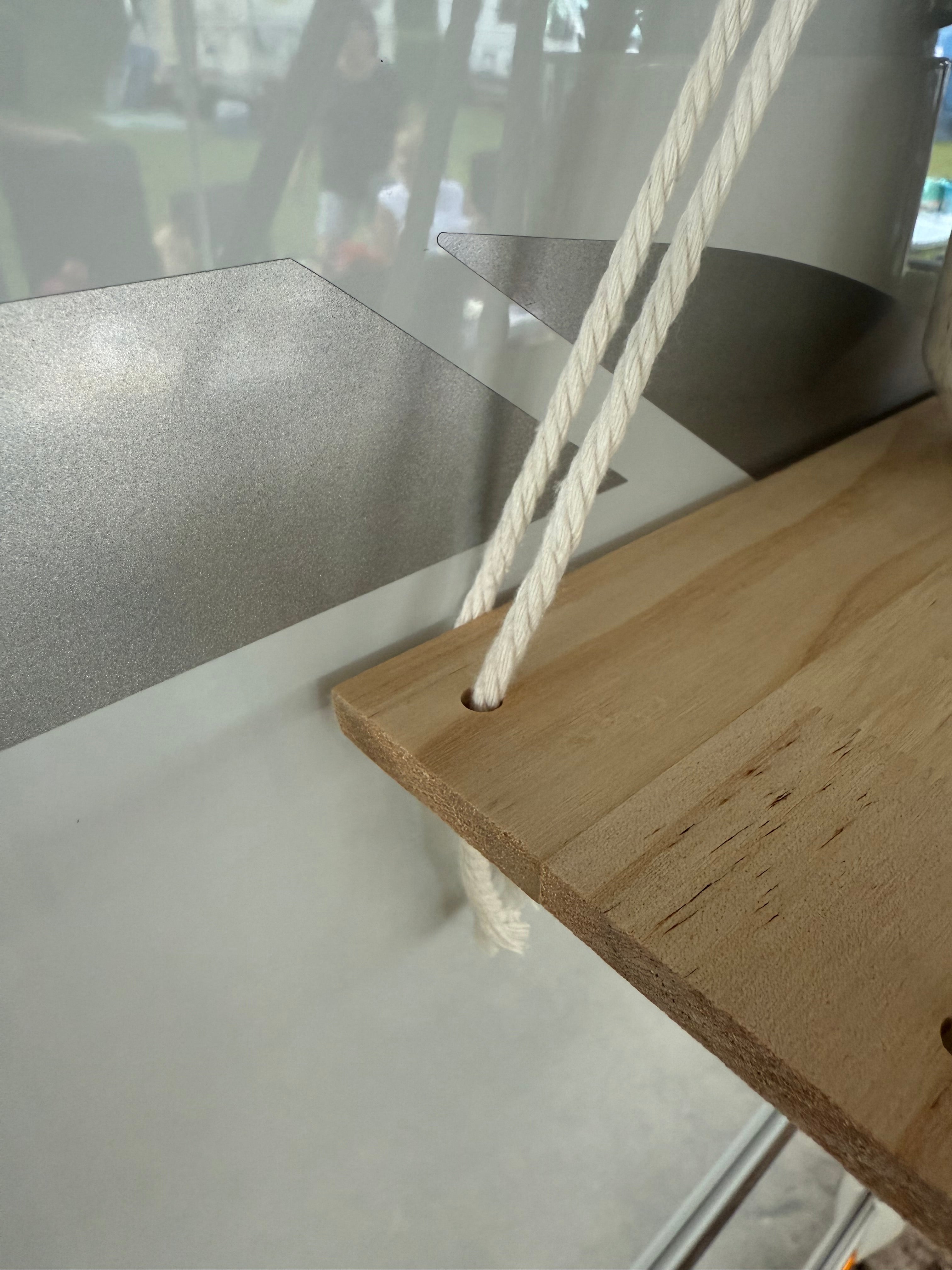 campidoo Makramee Regal aus Naturholz