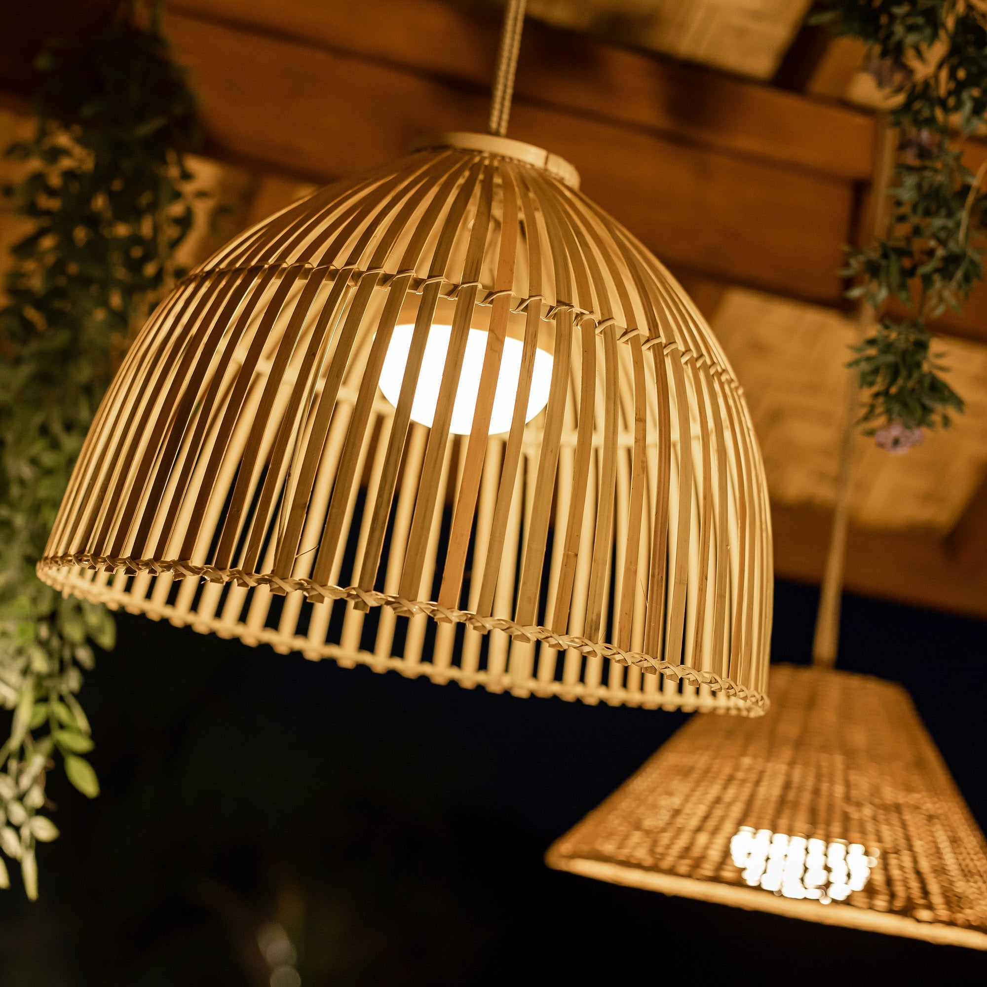 Bambus Hängelampe Roena