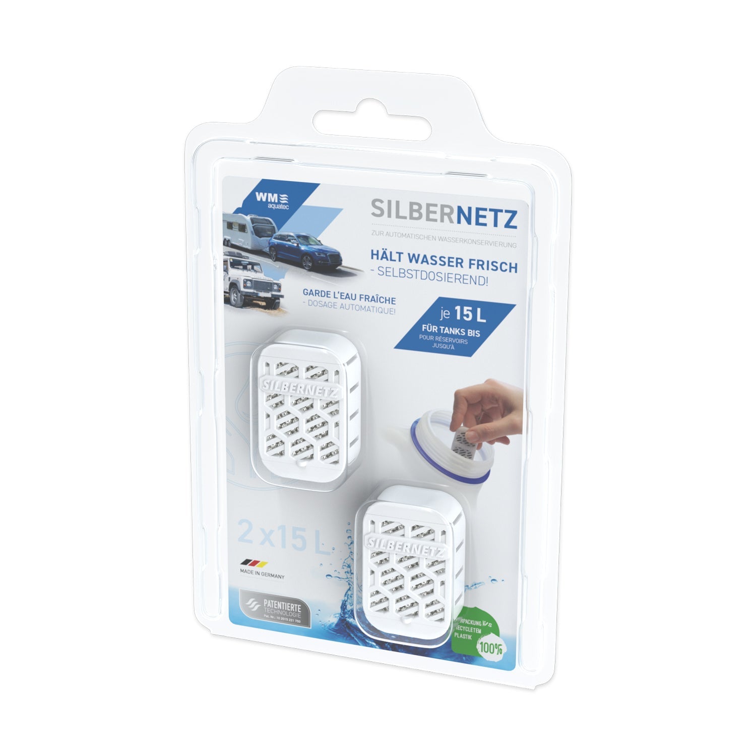 WM Silbernetz zur Wasserkonservierung