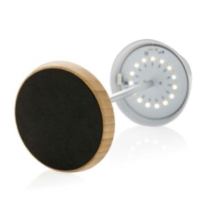 LED Touch Lampe mit Bambus Fuss