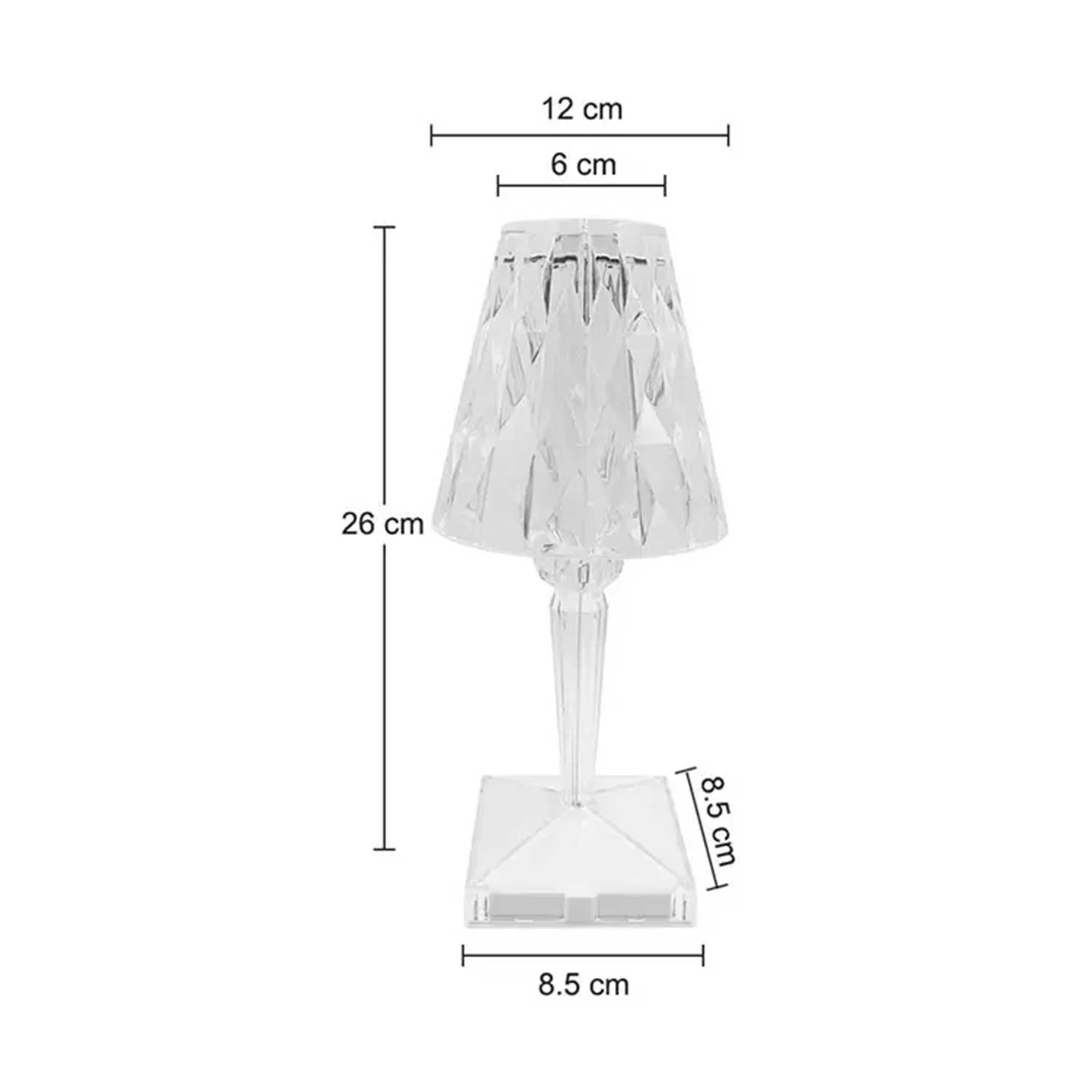 LED Touch Lampe "Kristall"