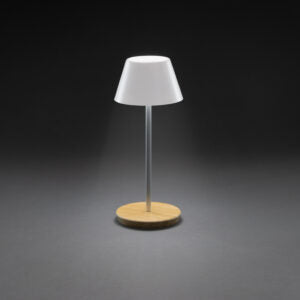 LED Touch Lampe mit Bambus Fuss