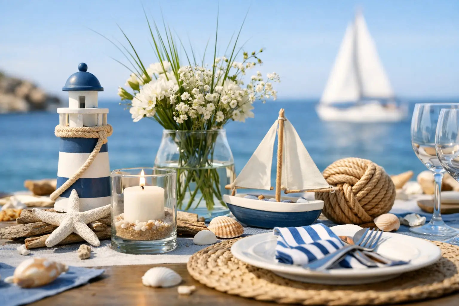 8 Ideen für maritime Tischdeko mit Stil