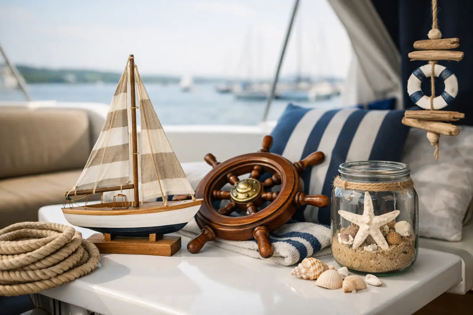 Maritime Deko für Boote stilvoll wählen