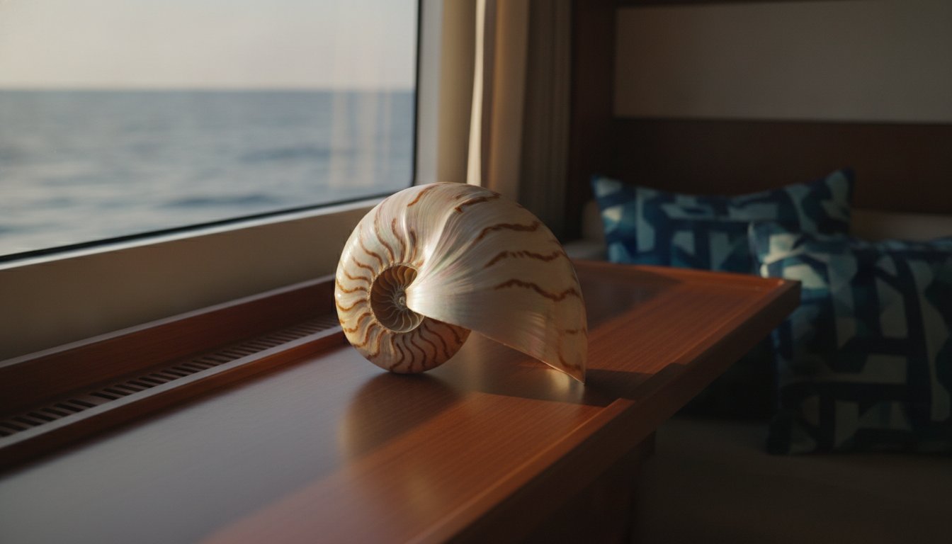 Die Nautilus Muschel: Ein zeitloses Wunderwerk für dein maritimes Zuhause