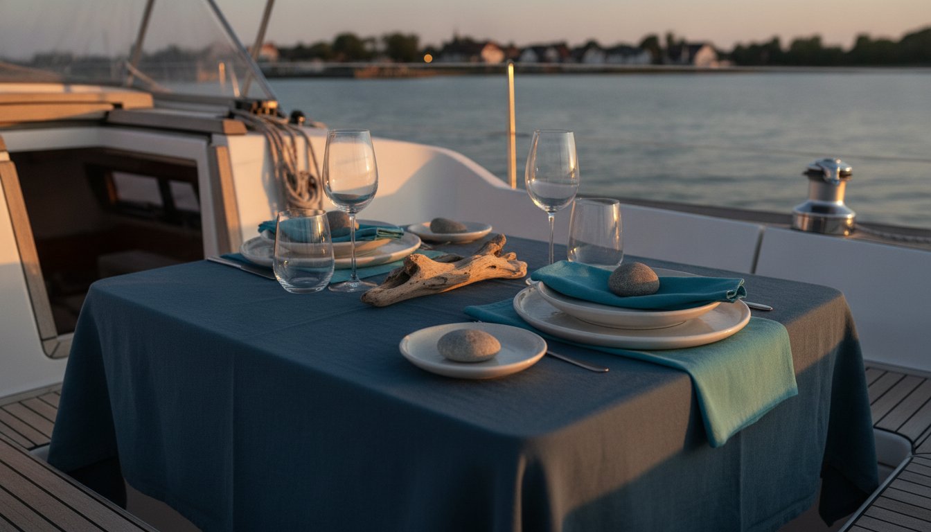 Maritime Tischdeko auf dem Boot: So gestaltest du stilvolle Abende an Bord