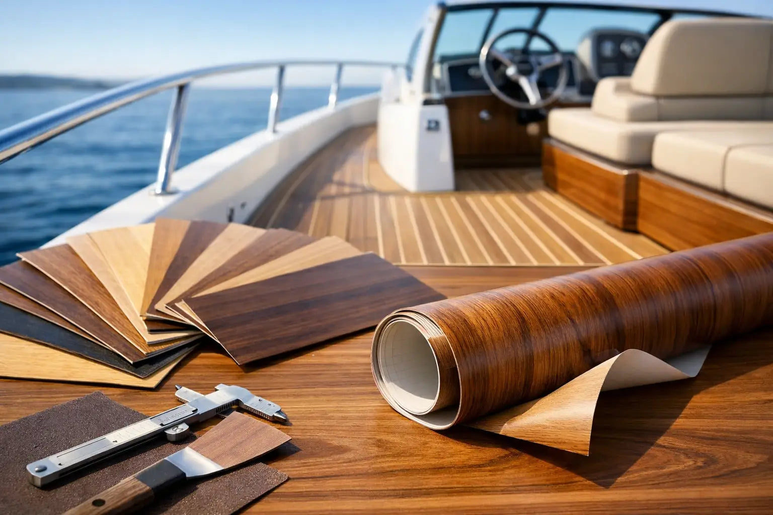 Holzdekor-Folie für die Yacht richtig wählen