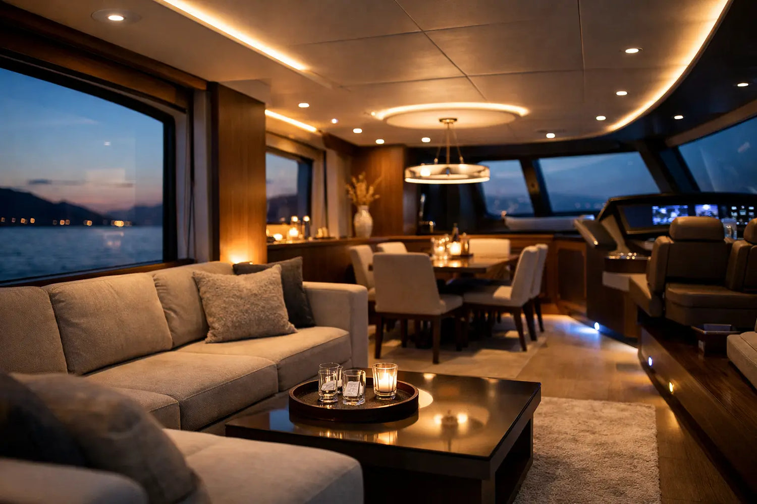 Ambientelicht Yacht innen stilvoll planen