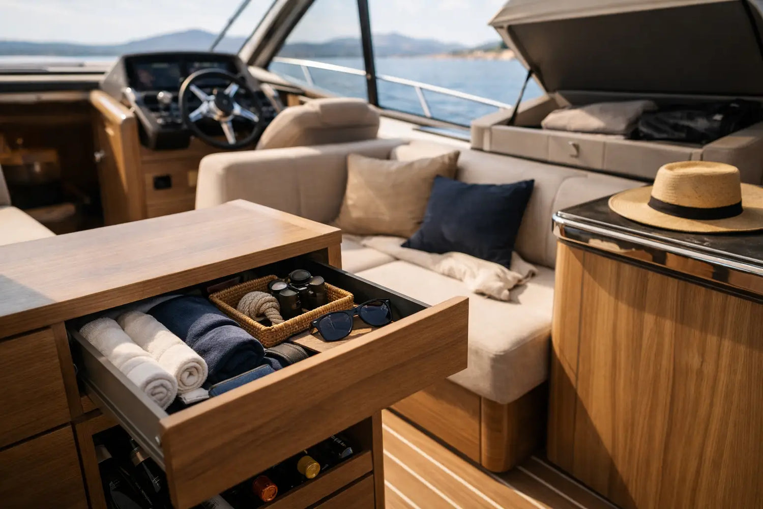 Stilvolle Aufbewahrung im Boot richtig planen