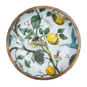 Mangoholz Schale "Lemon Bird"