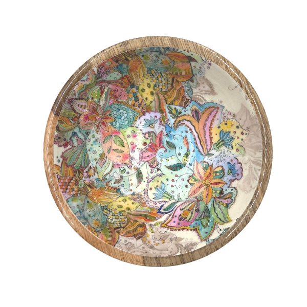 Mangoholz Schale "Multicolor"