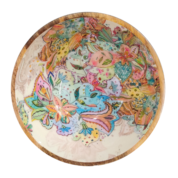 Mangoholz Schale "Multicolor"
