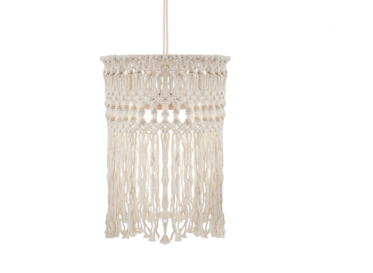 Boho Hängelampe mit LED Makri