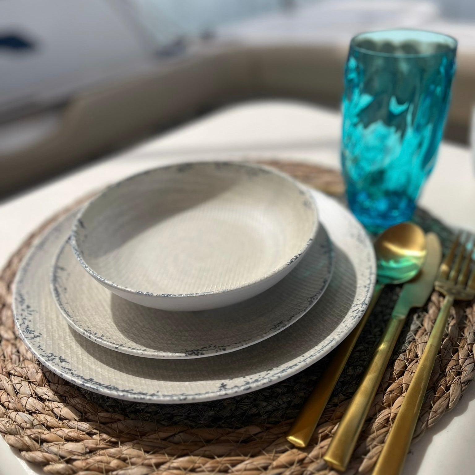 Melamin Geschirr-Set LUNA