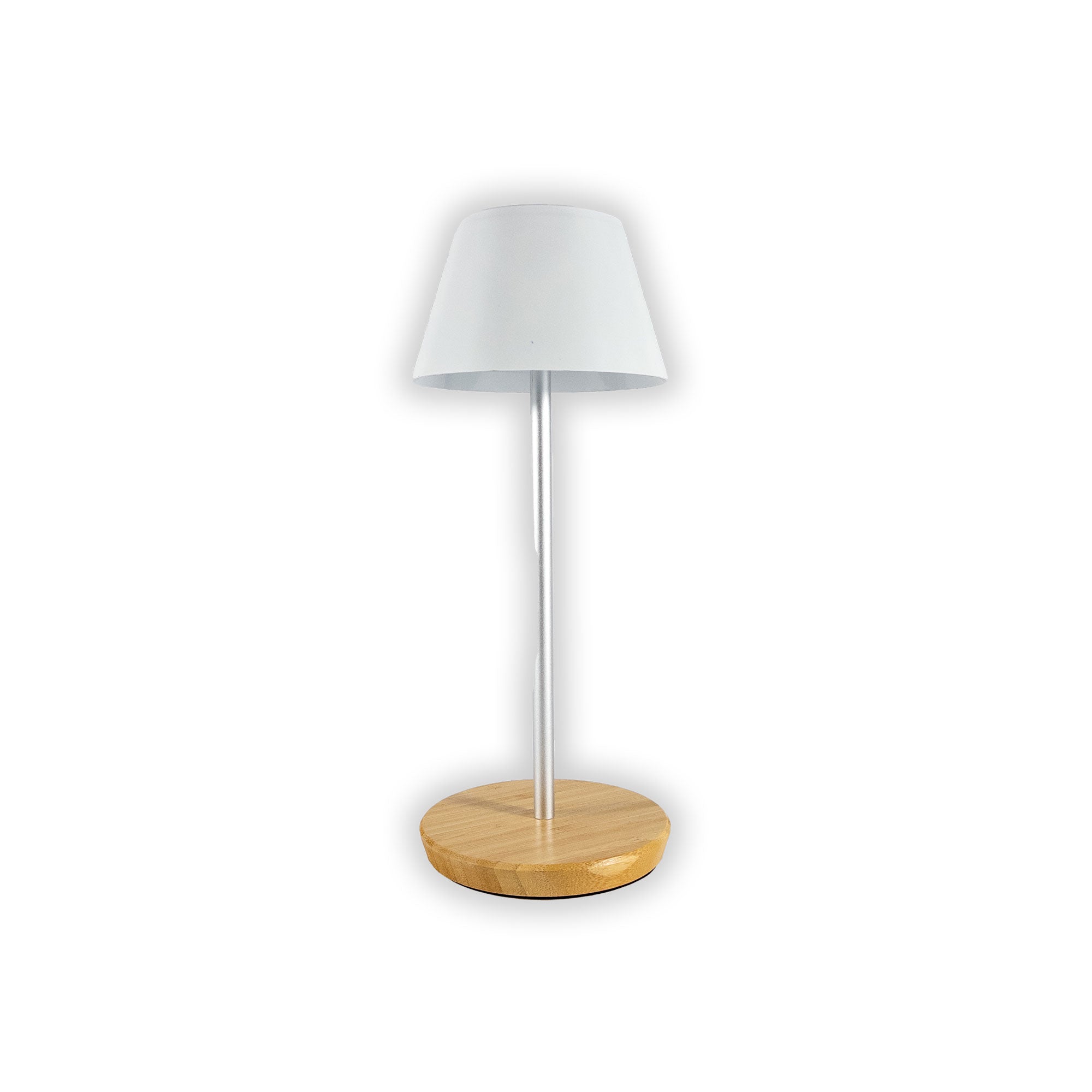 LED Touch Lampe mit Bambus Fuss