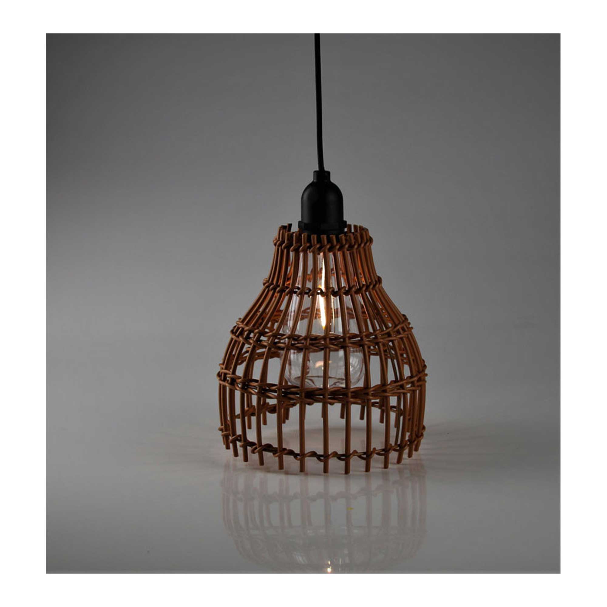 Rattan Campinglampe