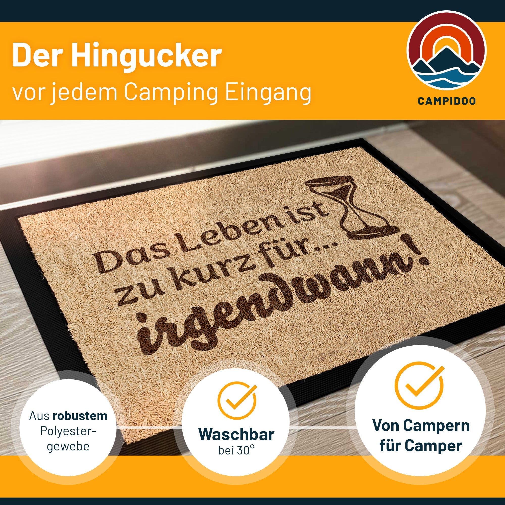 Camping Fussmatte "Irgendwann..."