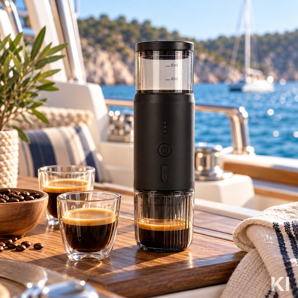Tragbarer Espresso Maker mit Akku | 20 bar