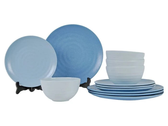 Melamin Geschirr-Set SHADES OF BLUE