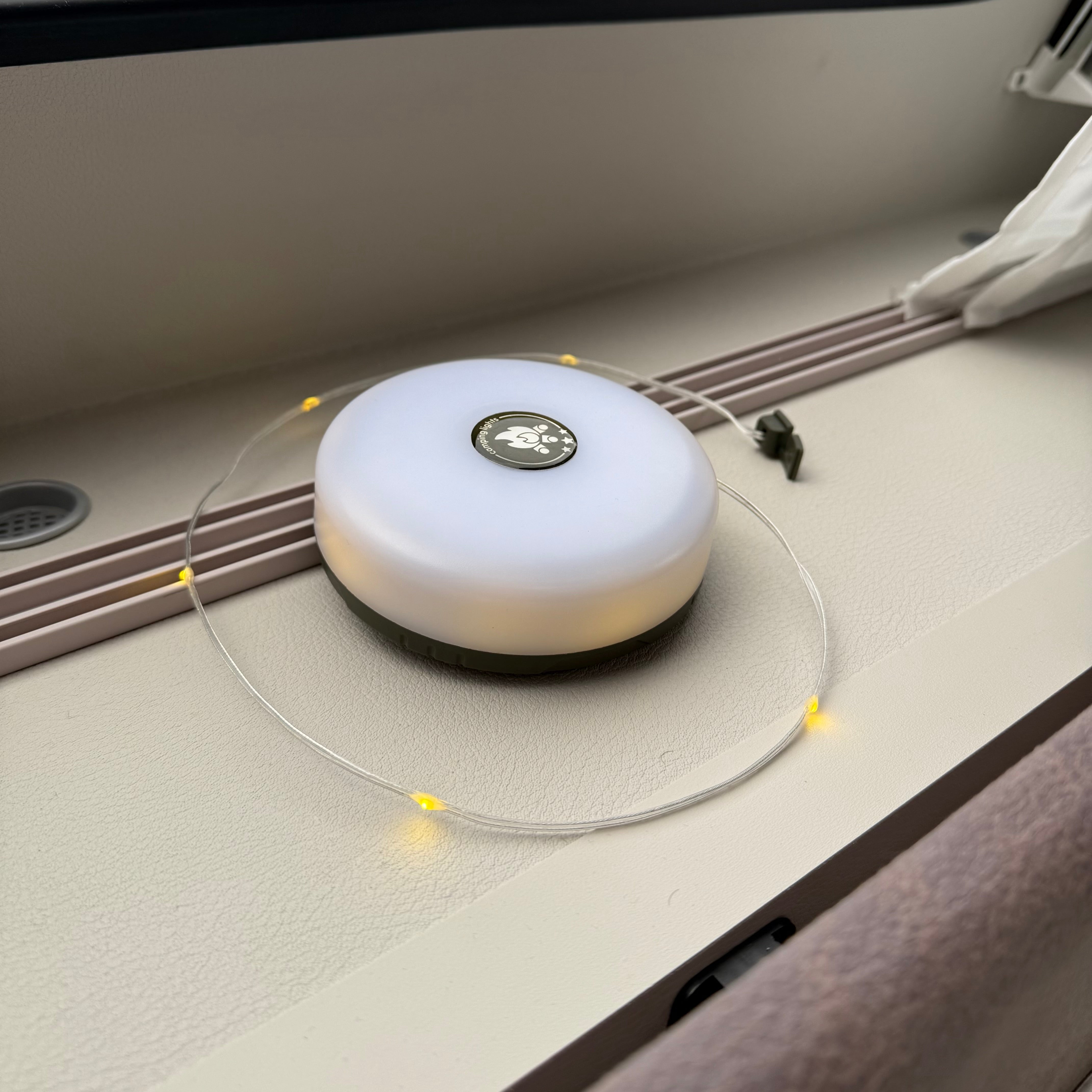 campidoo 2-in-1 Camping-Lichterkette Aufrollbar 10m