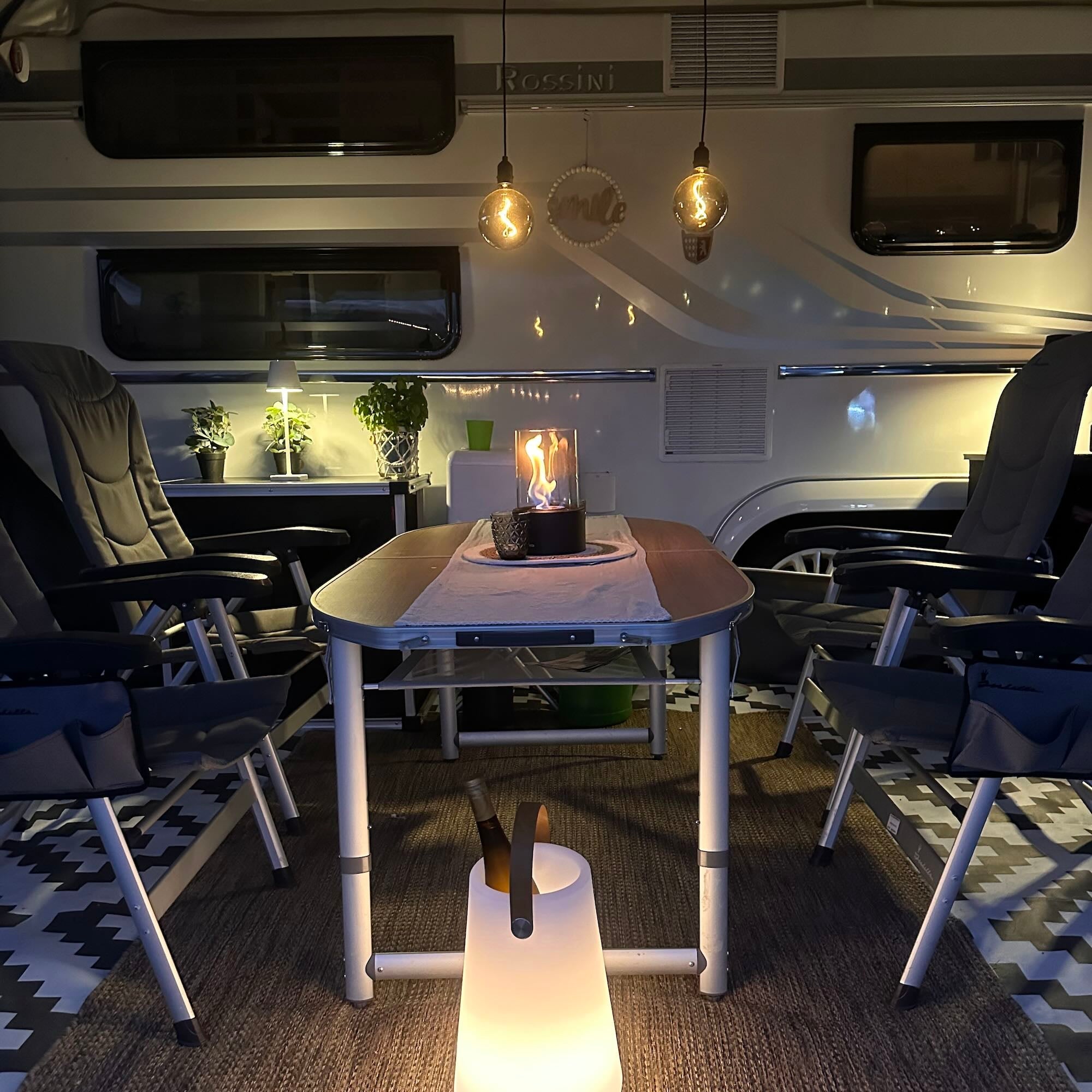 LED Batterie-Hängelampe "Bowl"