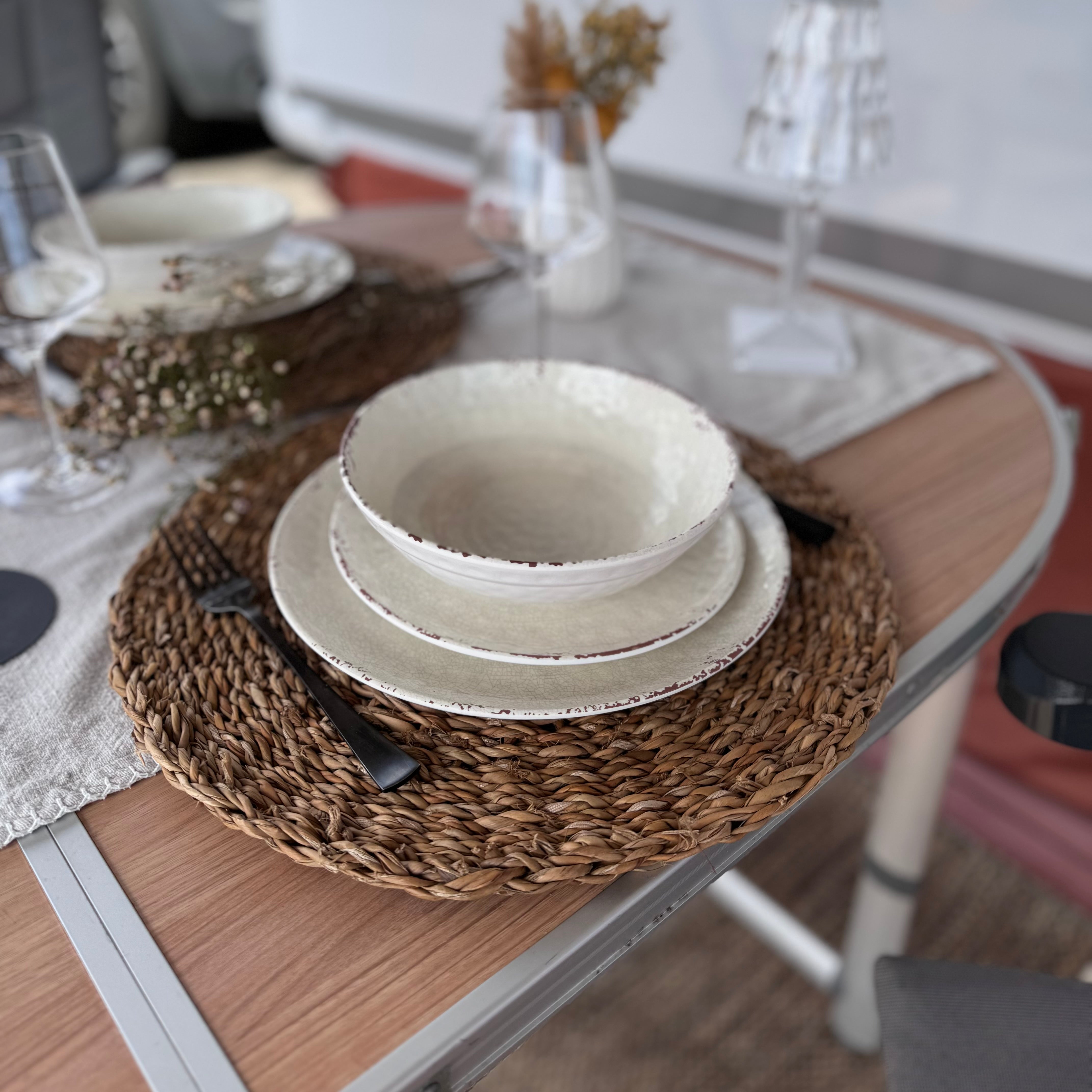 Melamin Geschirr-Set RUSTIC