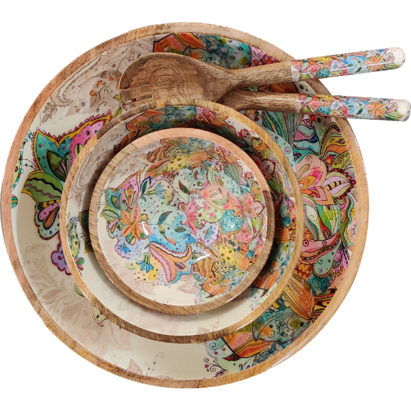 Mangoholz Schale "Multicolor"
