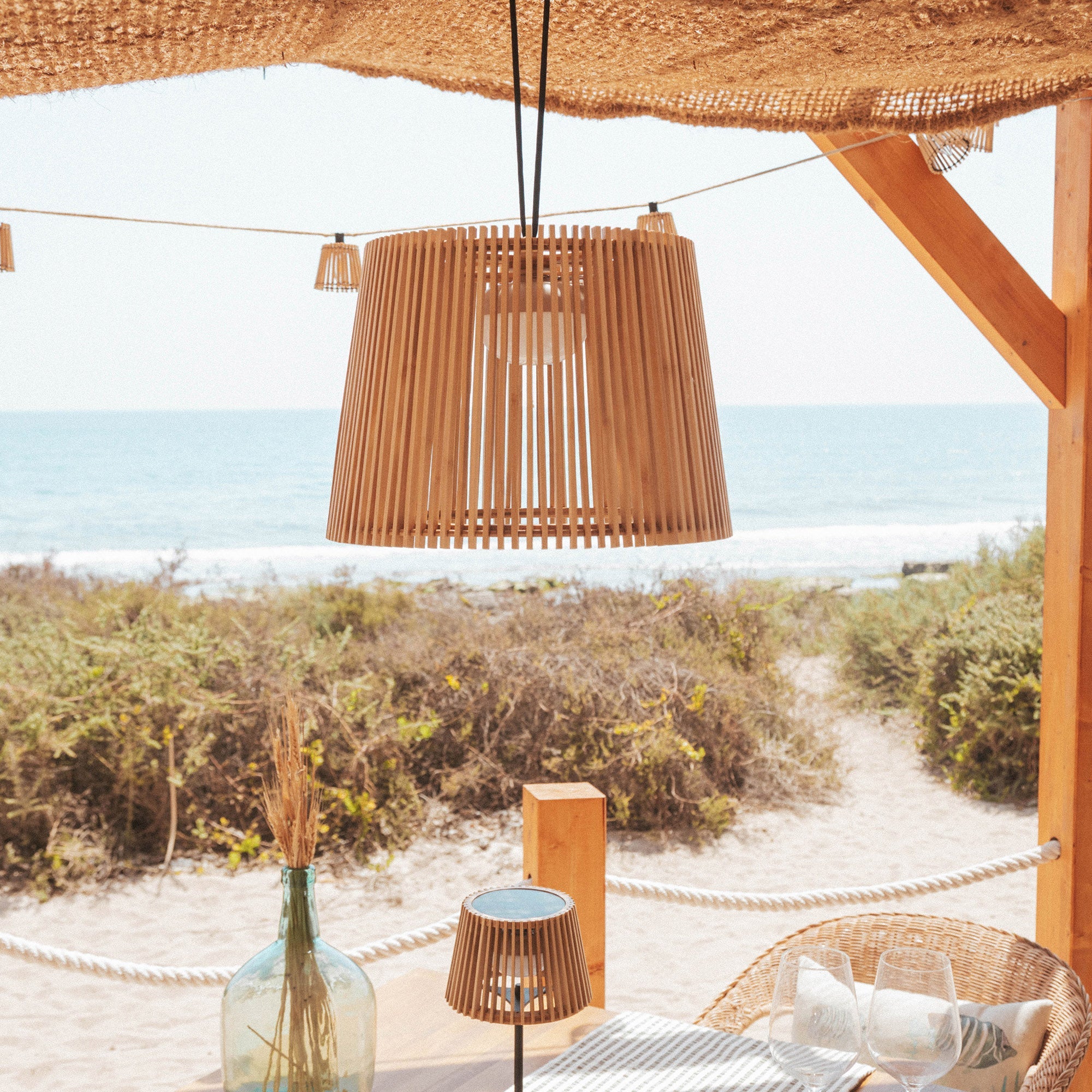 Bambus Hängelampe Okino