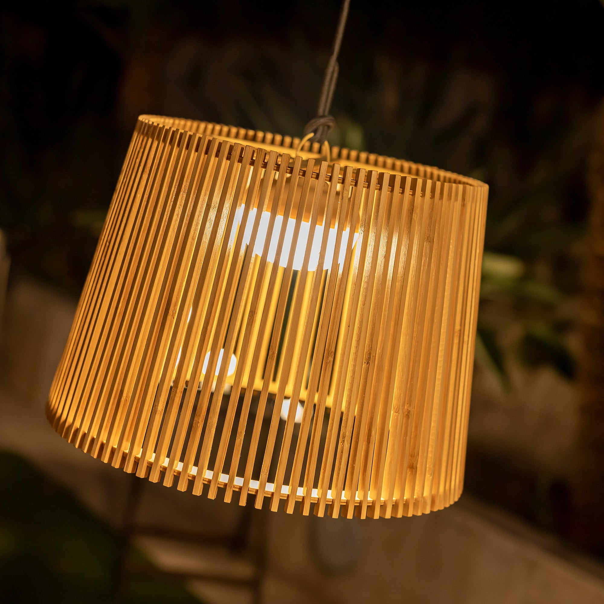 Bambus Hängelampe Okino
