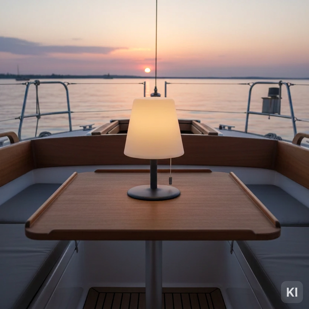Akku-Tischleuchte Kreta Cockpit schlicht