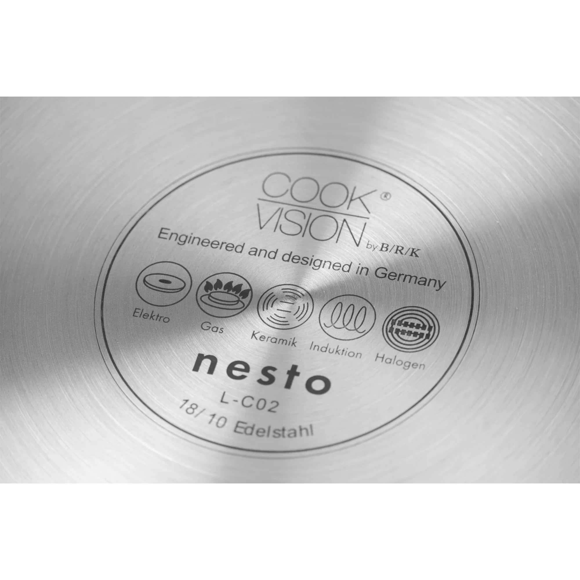 CookVision Edelstahl-Pfannen