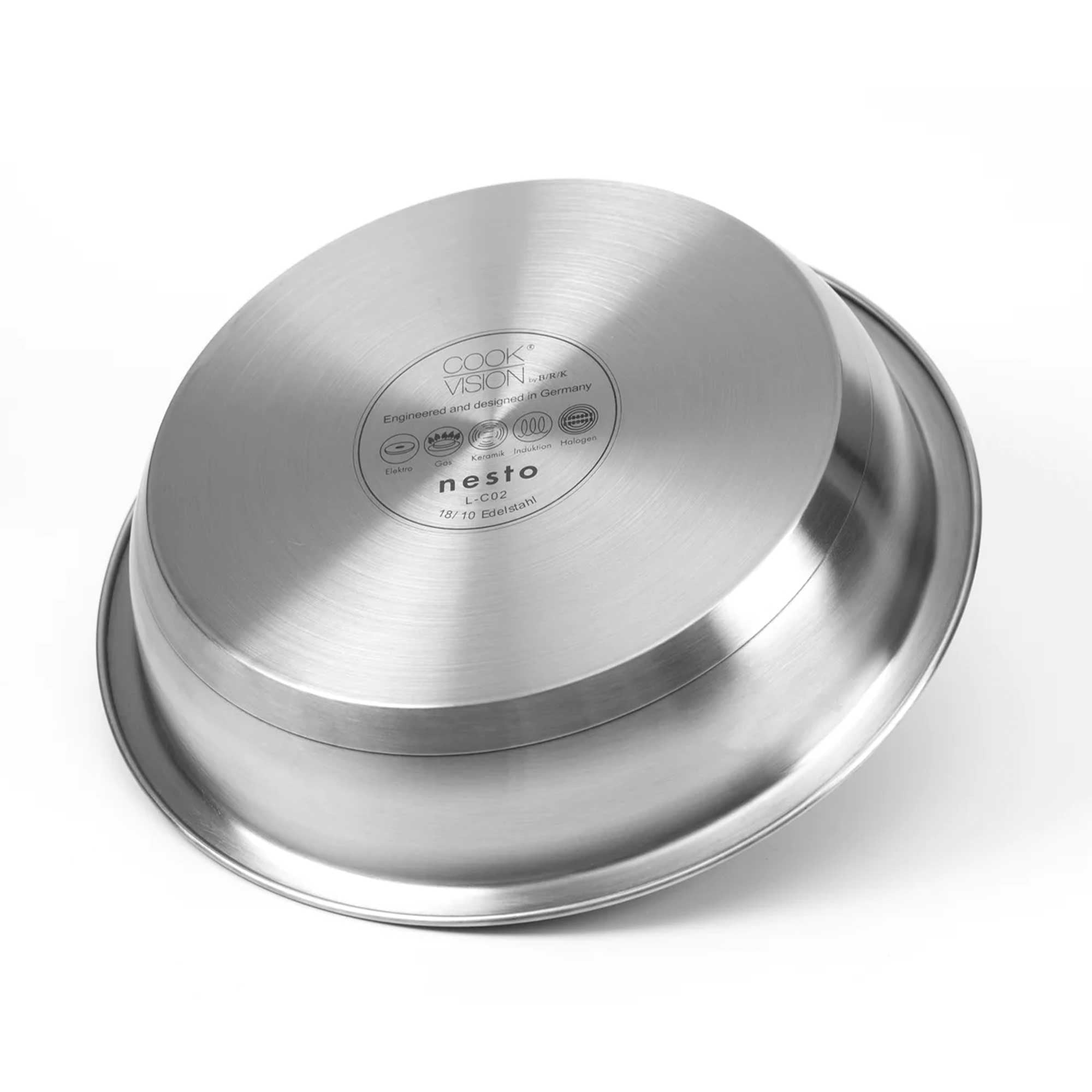 CookVision Edelstahl-Pfannen