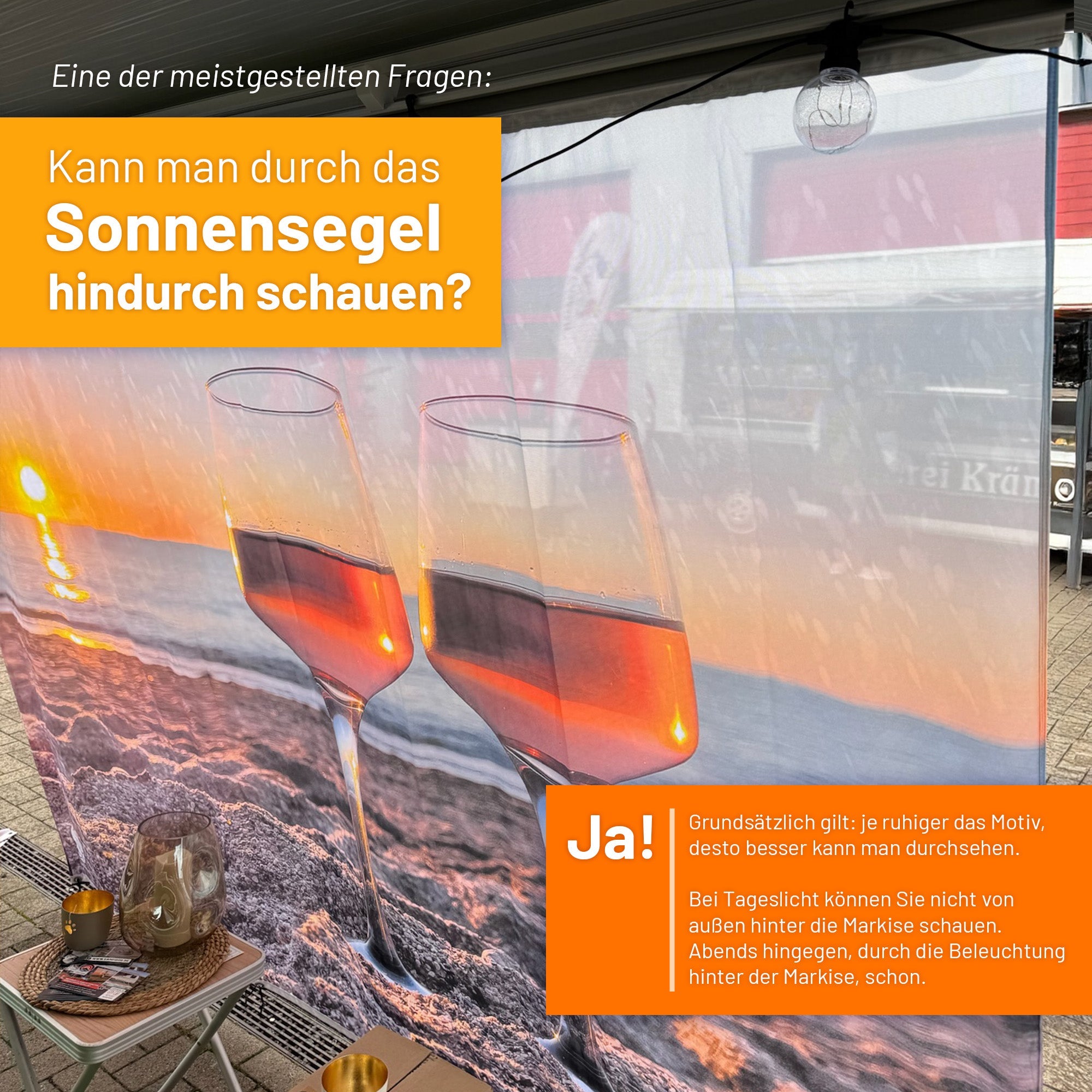 Sonnensegel konfiguration